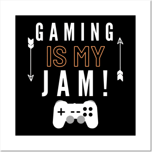 Gaming Is My Jam tee cool gamer Posters and Art